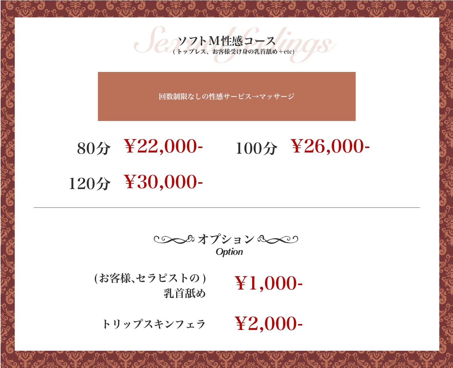 ソフトM性感80分22,000円〜
